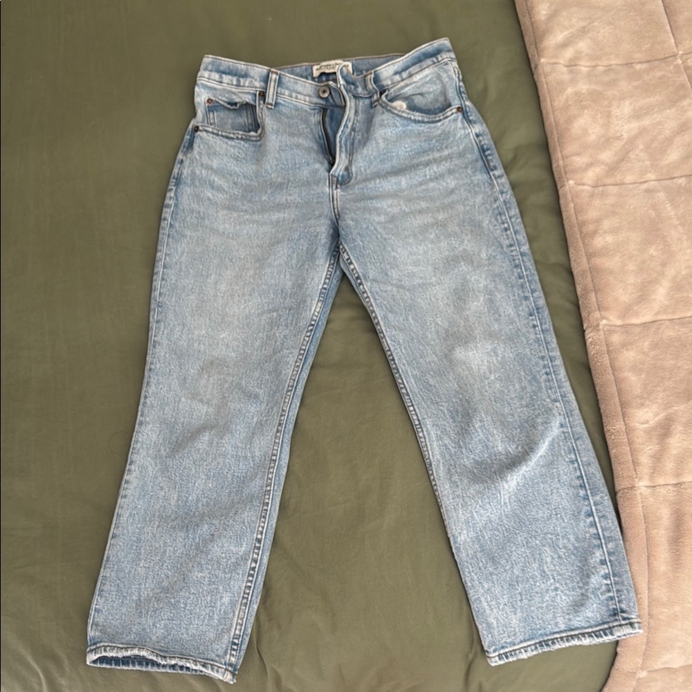 Abercrombie ankle straight ultra high rise